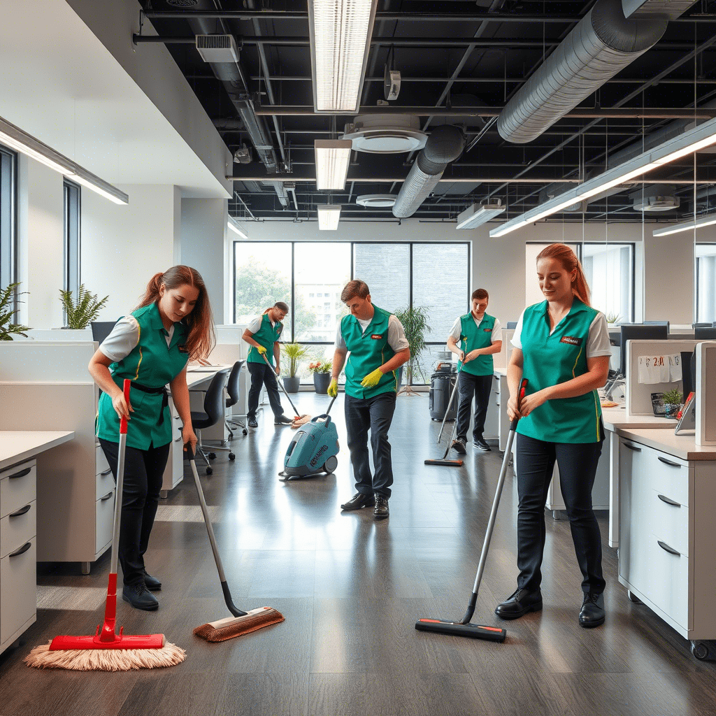 Een team schoonmakers - SE And SAM Cleaning Service
